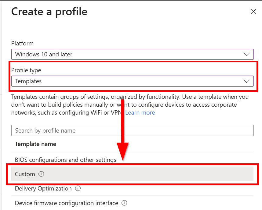 Intune custom profile for hiding recommendations Windows 11
